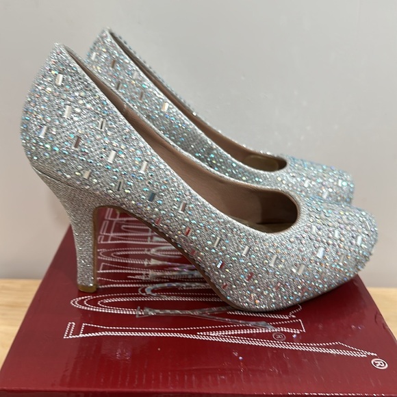 Silver Glitter/ Gem high heels - Picture 4 of 4